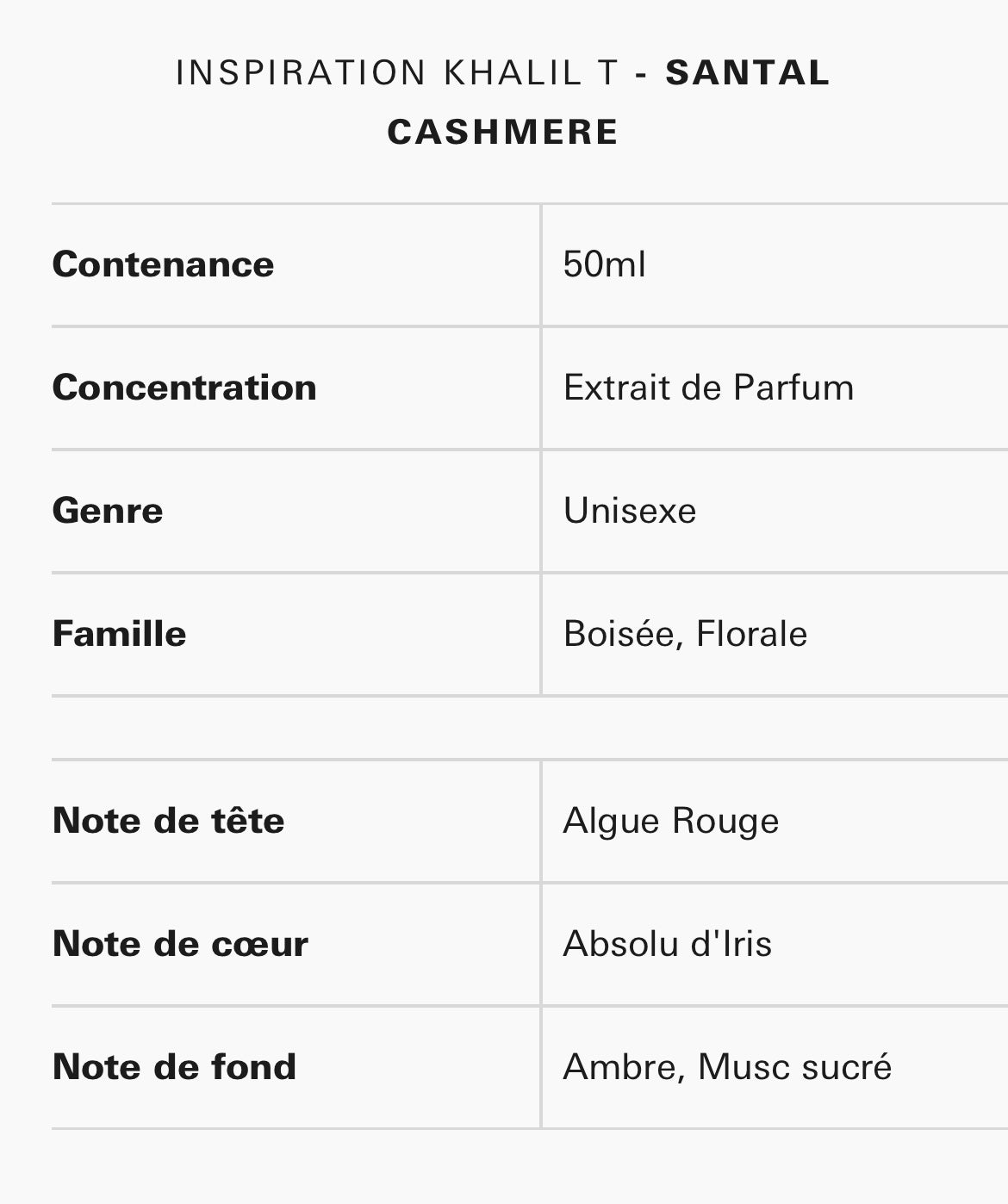 Santal Cachemire